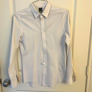 H&M white slim fit dress shirt